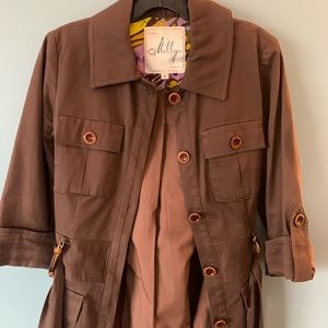 Milly Belted Brown Jacket